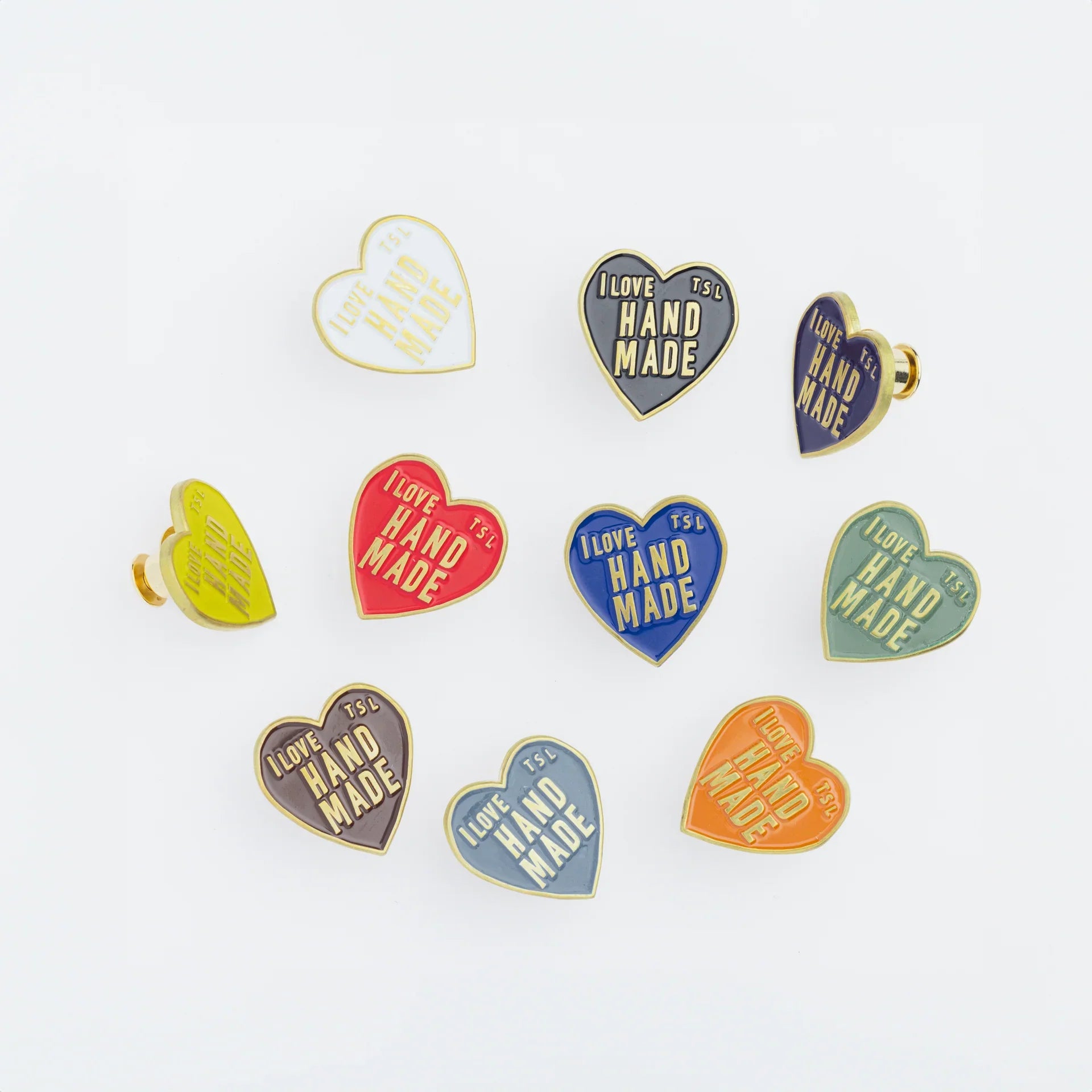 The Superior Labor - Heart Logo Pins