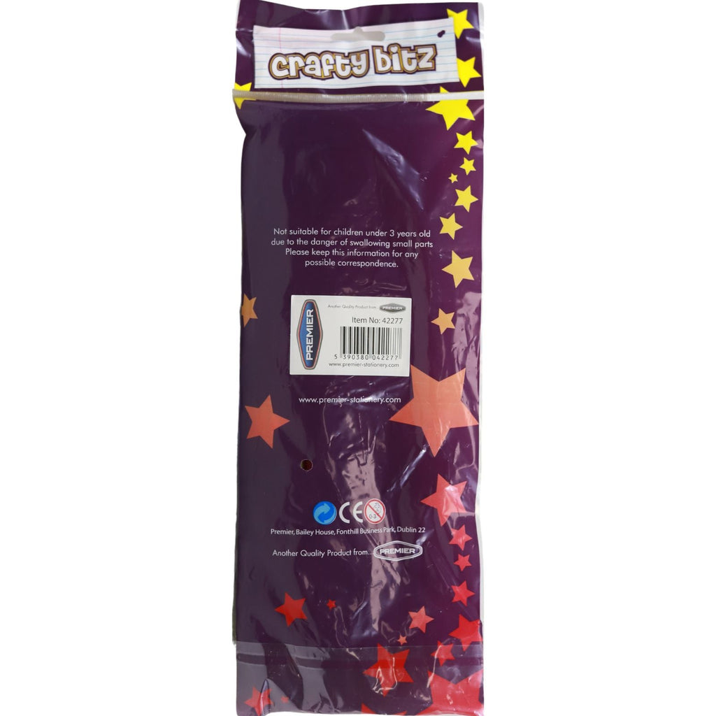 Crafty Bitz - Pipe Cleaners - 12 - Neon Chenille - Packet of 42
