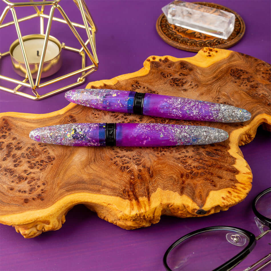 Benu Briolette Fountain Pen Magenta Frost