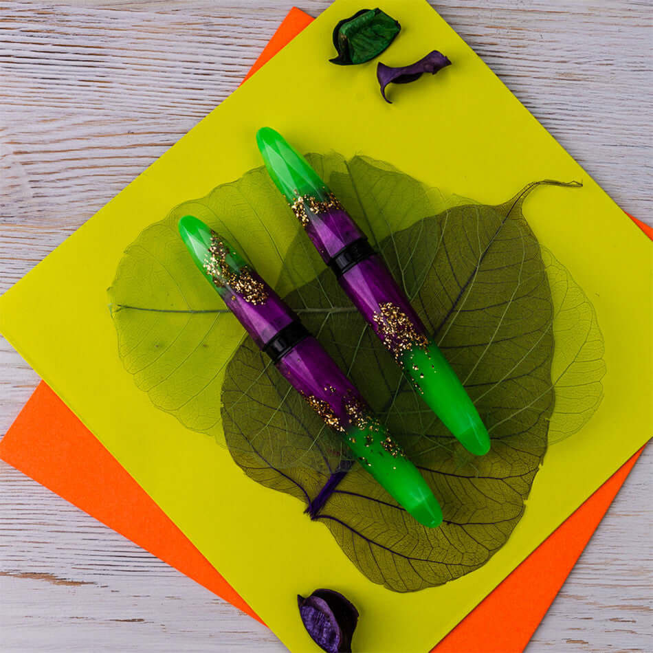 Benu Briolette Fountain Pen Luminous Neon