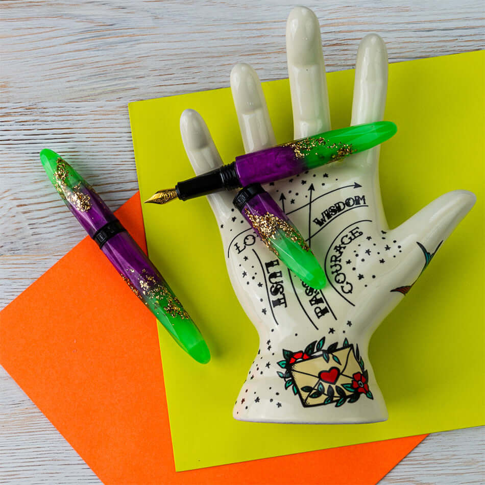 Benu Briolette Fountain Pen Luminous Neon