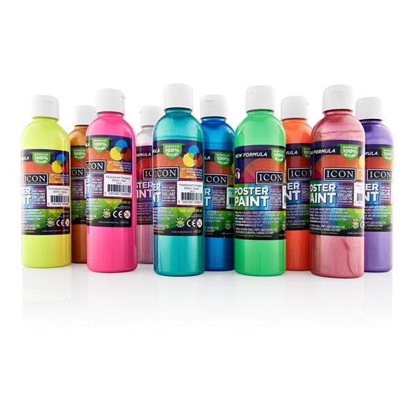Icon 300ml Pearlescent Poster Paint - Blue