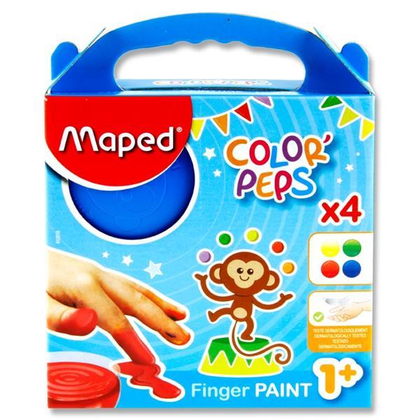 Maped Set 4x80g Color'peps Finger Paint