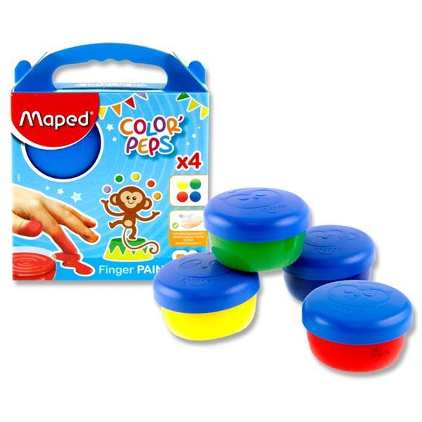 Maped Set 4x80g Color'peps Finger Paint