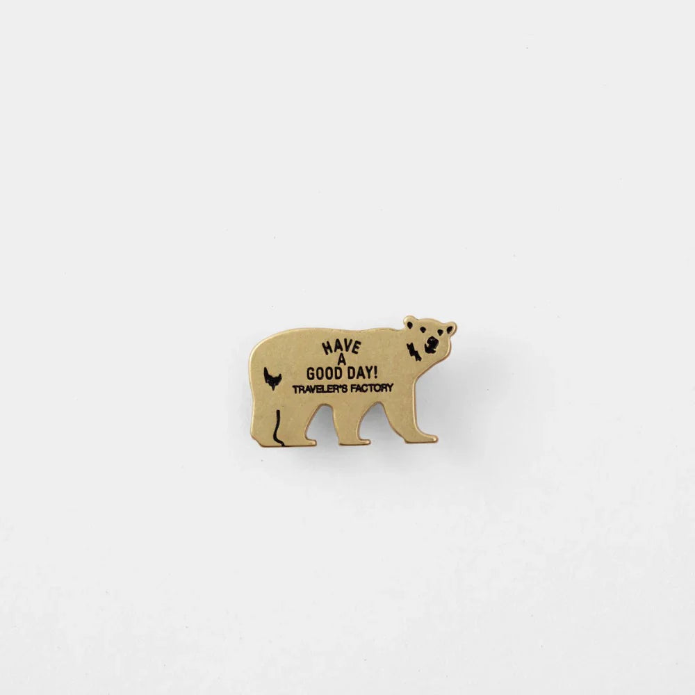 TRAVELER'S FACTORY Brass Bear Badge
