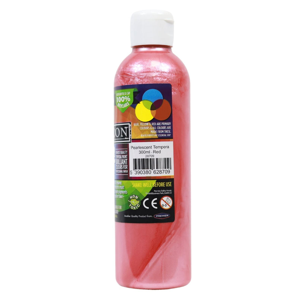 Icon 300ml Pearlescent Poster Paint - Red
