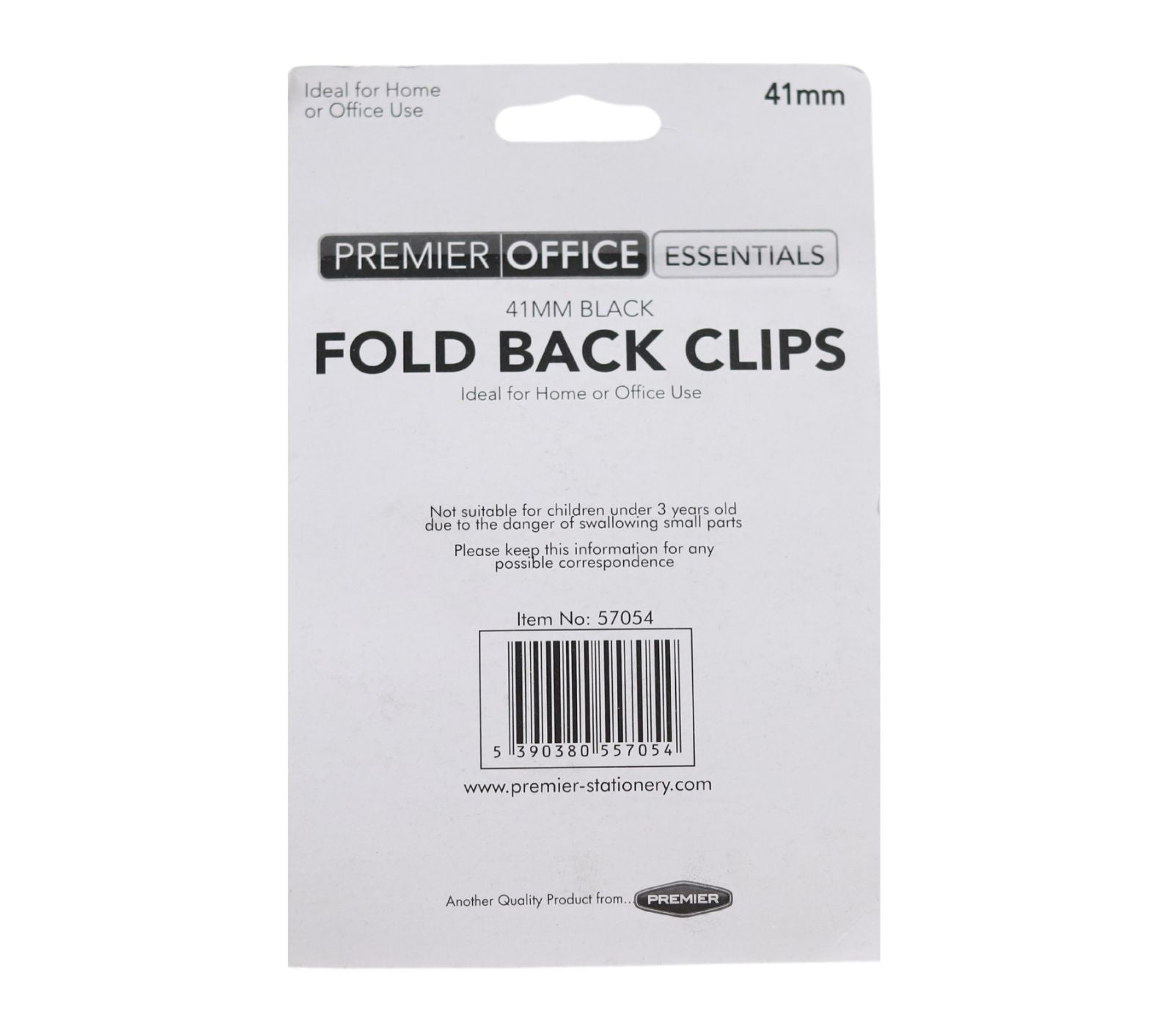Premier Office - 4 Fold Back Binder Clips - 41mm