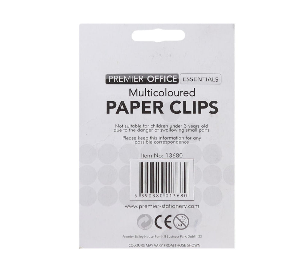 Premier Office - 75 x 28mm Coloured Paper Clips