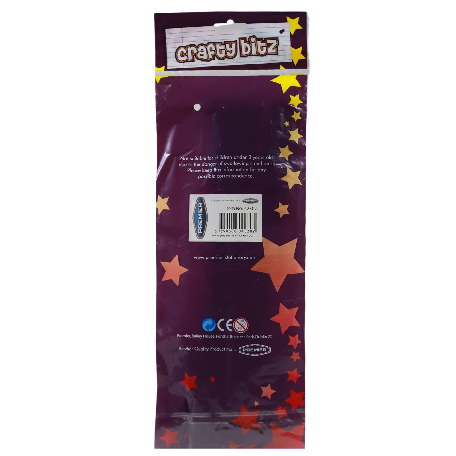 Crafty Bitz Packet of 30 12 Pipe Cleaners Stems - Glitter