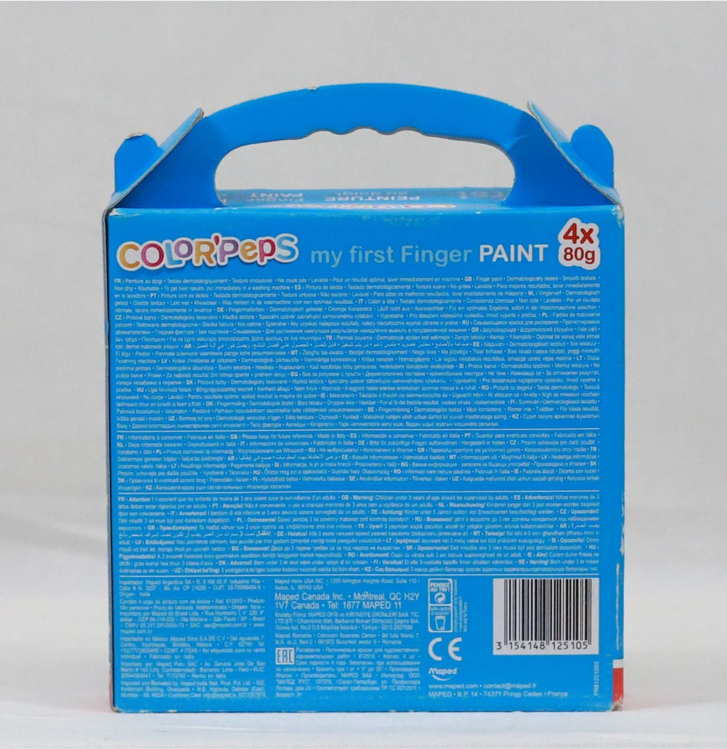 Maped Set 4x80g Color'peps Finger Paint