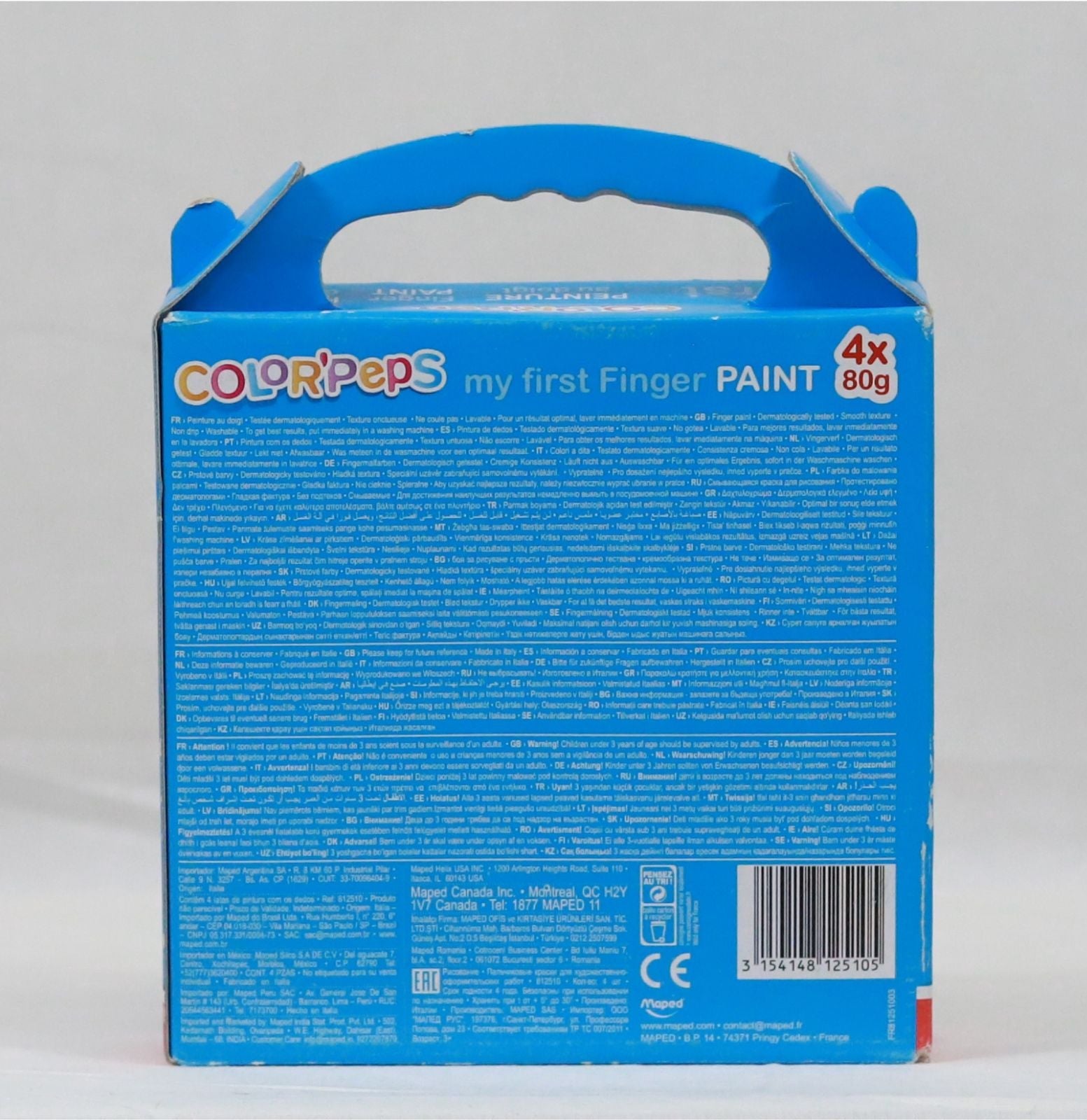 Maped Set 4x80g Color'peps Finger Paint