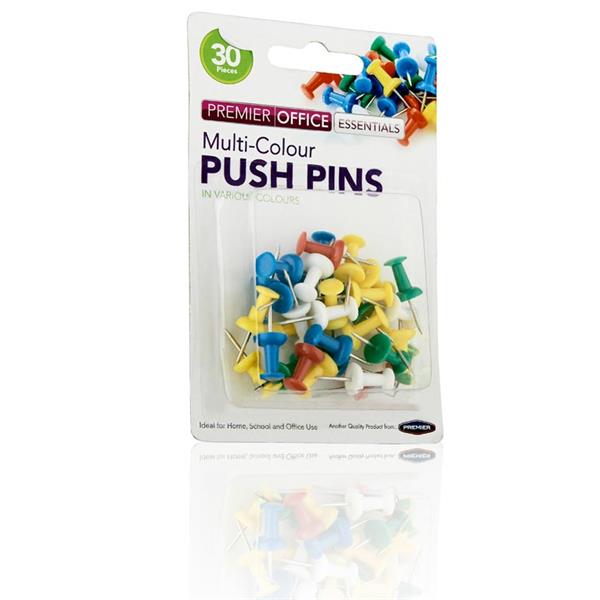 Concept - 30 Coloured Push Pins