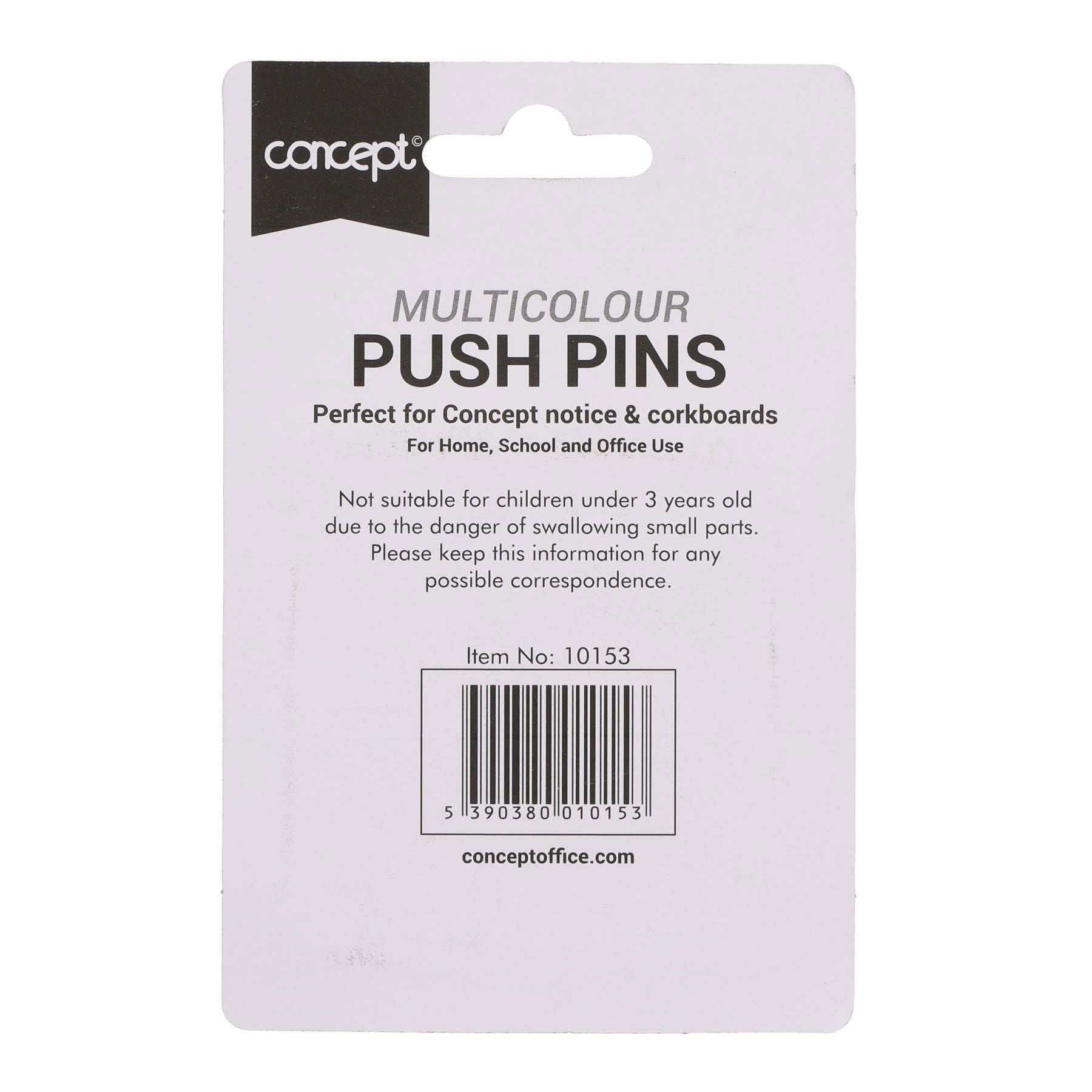Concept - 30 Coloured Push Pins