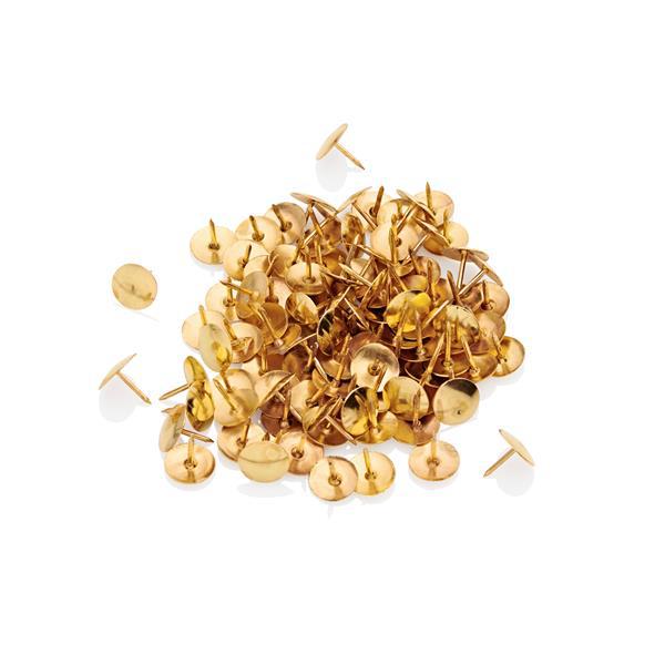 Premier Office - 100 Brass Thumb Tacks