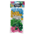 Crafty Bitz Packet of 65 Glitter Pom Poms