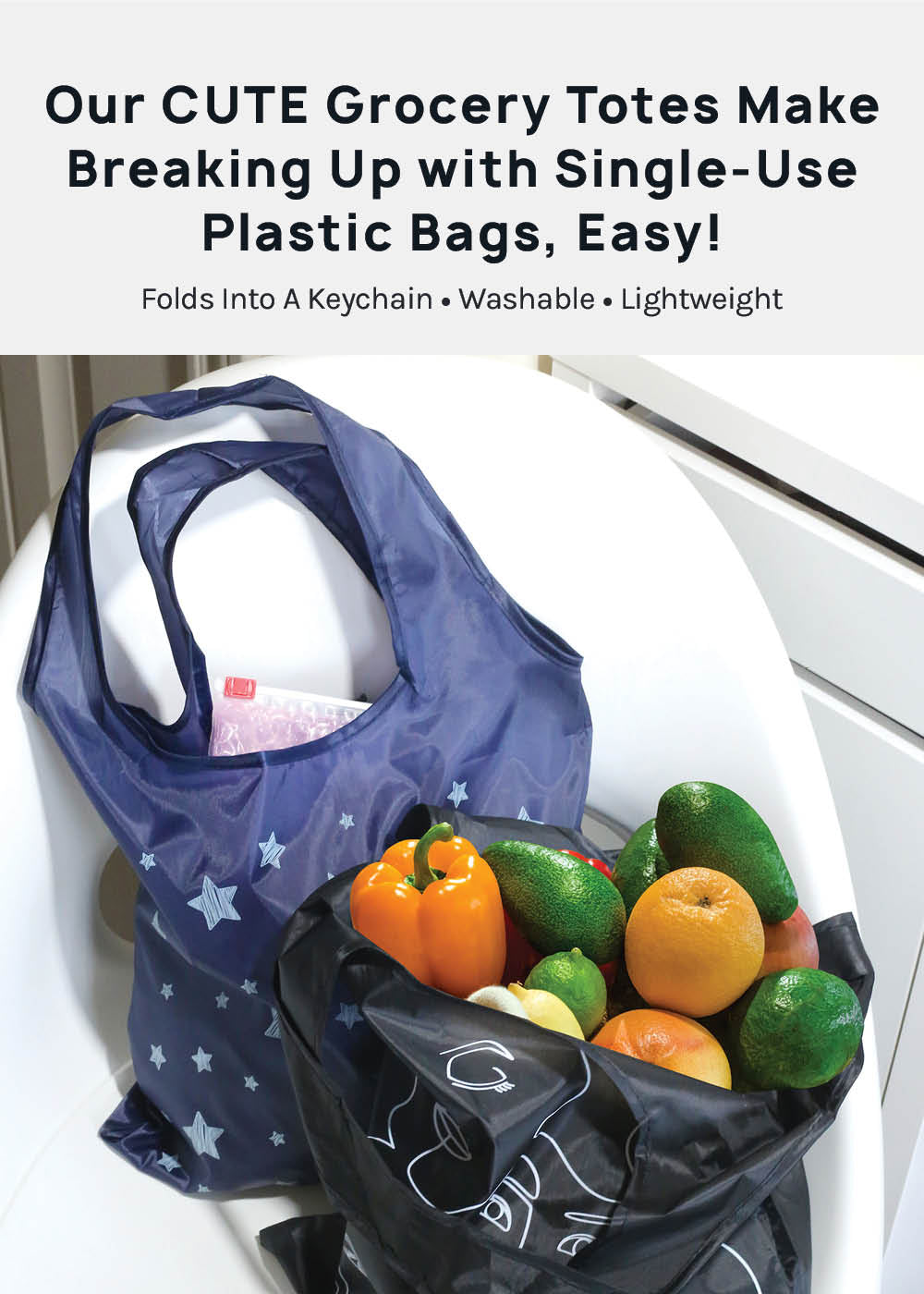 Official Key Items ReUse-able Tote: Faces