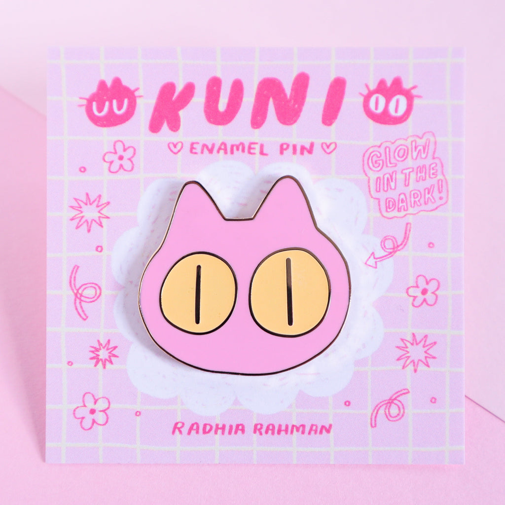 Radhia Rahman Kuni Glow In The Dark Enamel Pin