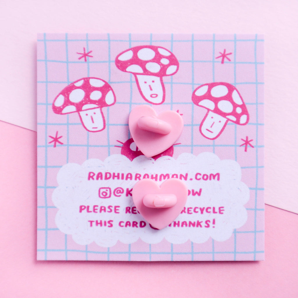 Radhia Rahman Shy Fungi Enamel Pin